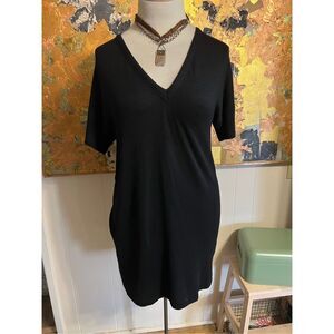 RAG & BONE Rosalind Sweater Dress V-Neck Short Sleeve M